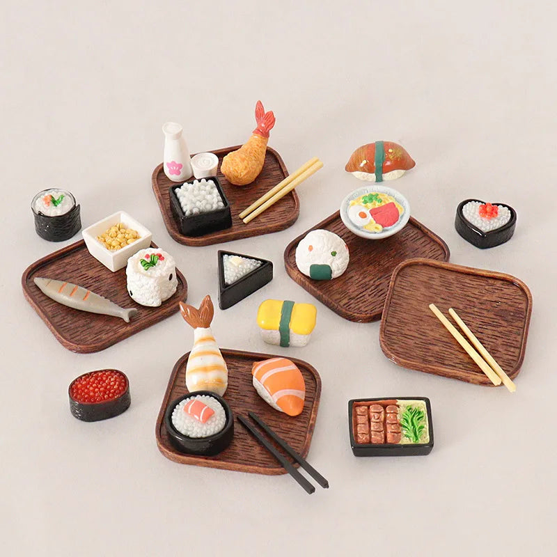Realistic Miniature Sushi Figurines