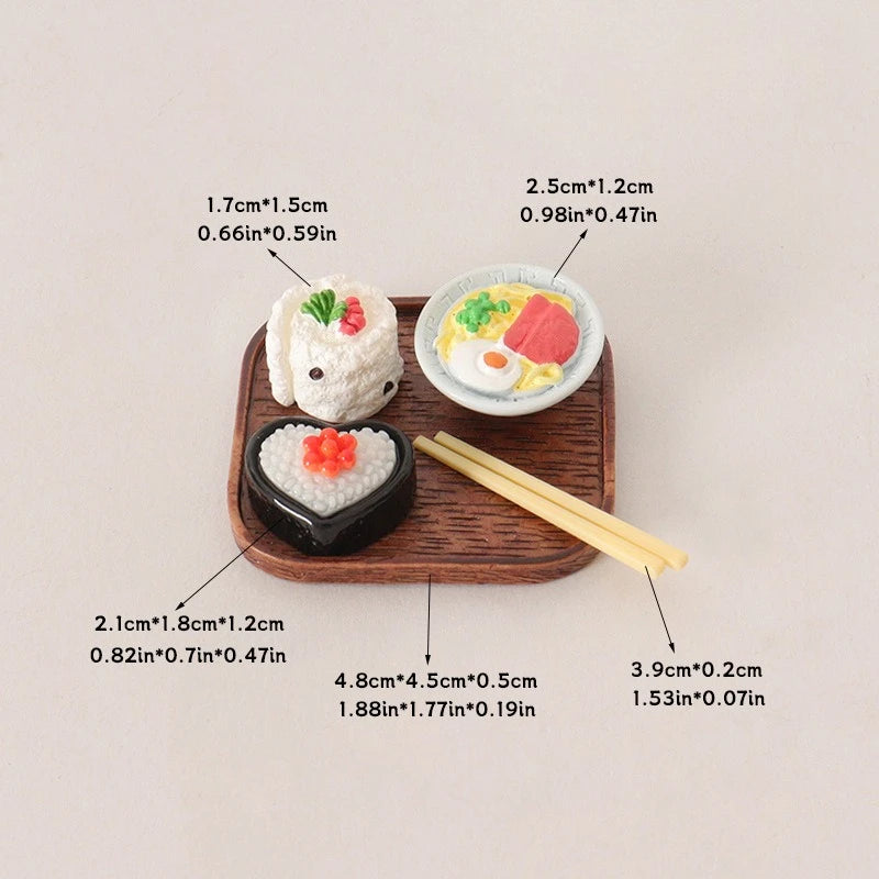 Realistic Miniature Sushi Figurines