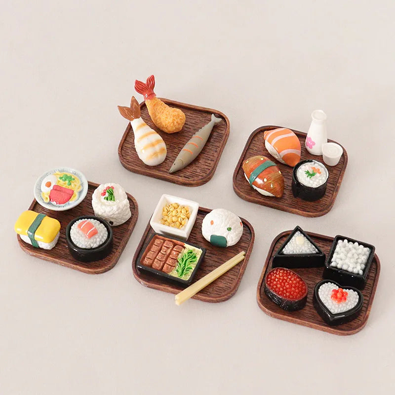 Realistic Miniature Sushi Figurines