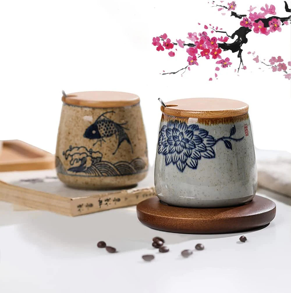 Retro Ceramic Japanese Teacups