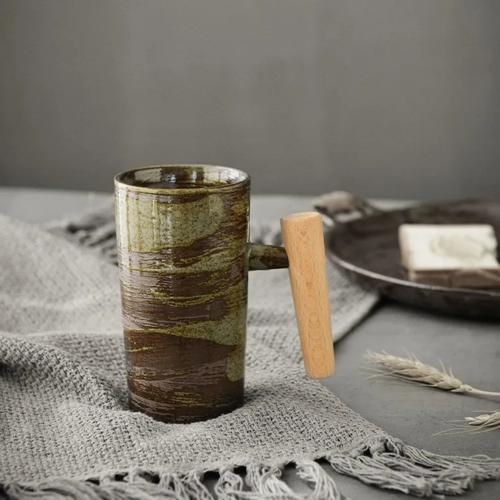 Retro Japanese Ceramic Coffee Cup