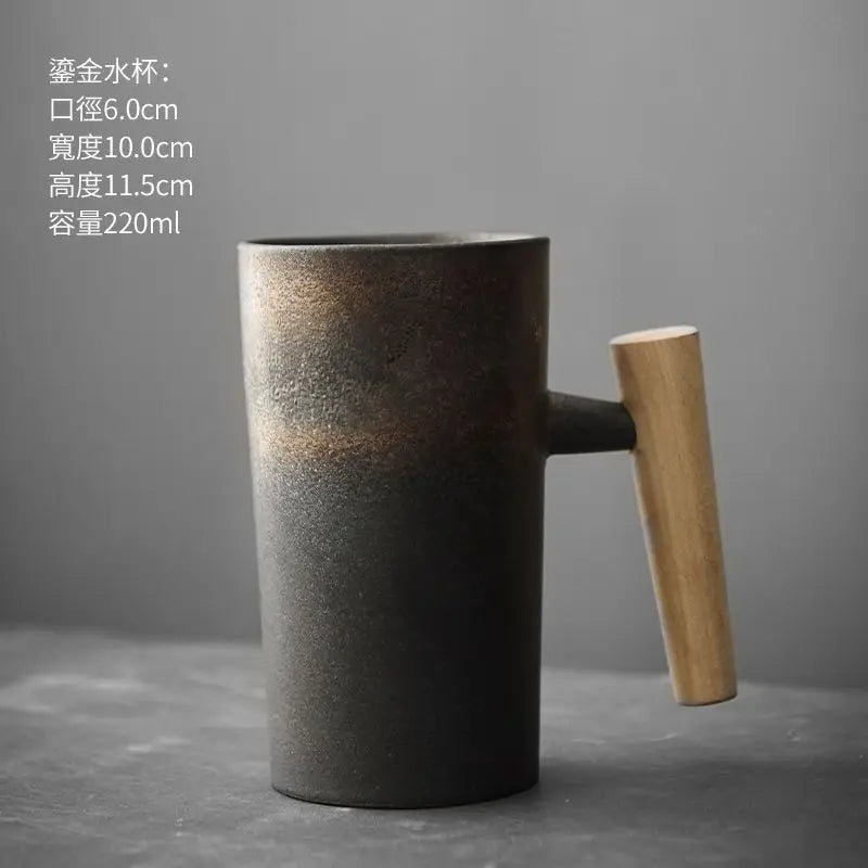Retro Japanese Ceramic Coffee Cup
