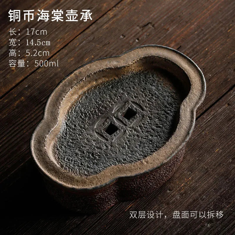 Retro Japanese Charcoal Fired Tea Tray