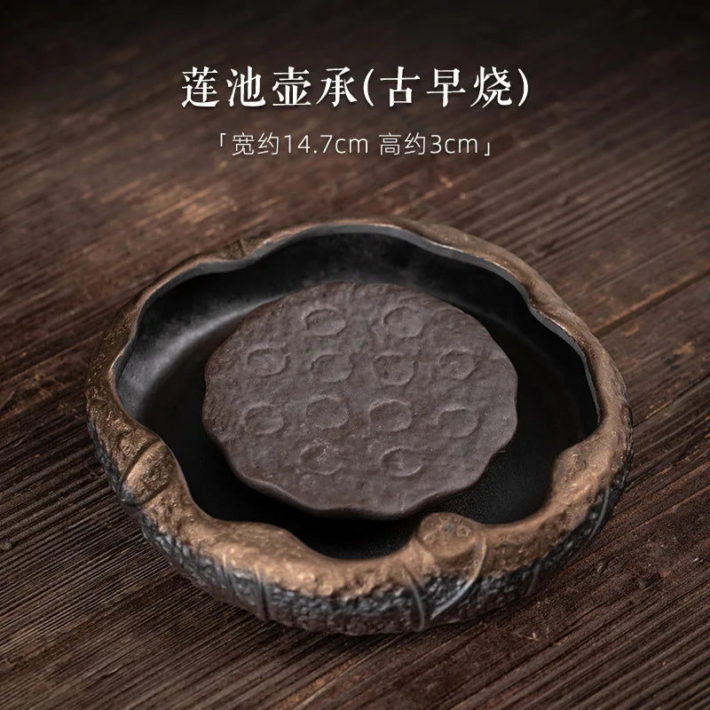 Retro Japanese Charcoal Fired Tea Tray