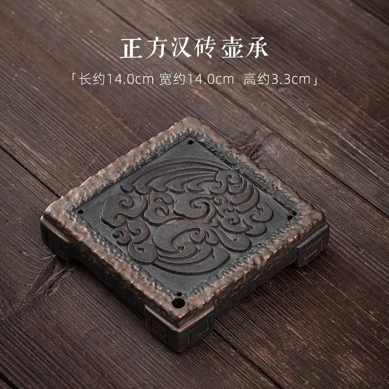 Retro Japanese Charcoal Fired Tea Tray