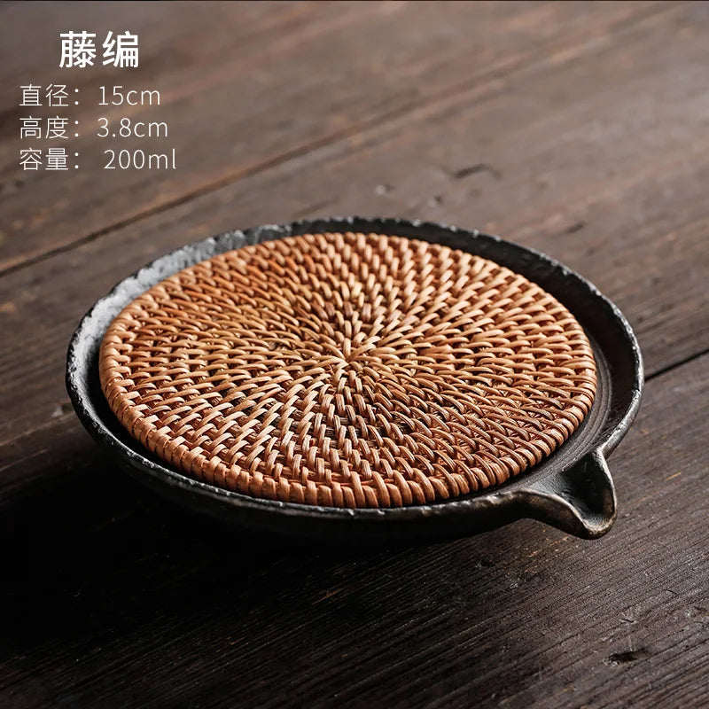 Retro Japanese Charcoal Fired Tea Tray