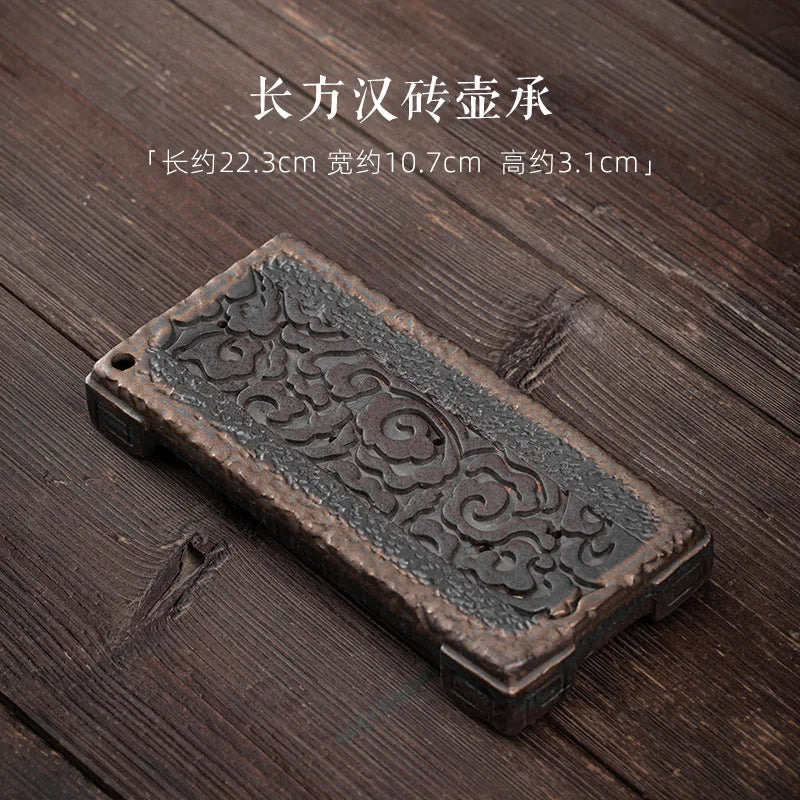 Retro Japanese Charcoal Fired Tea Tray