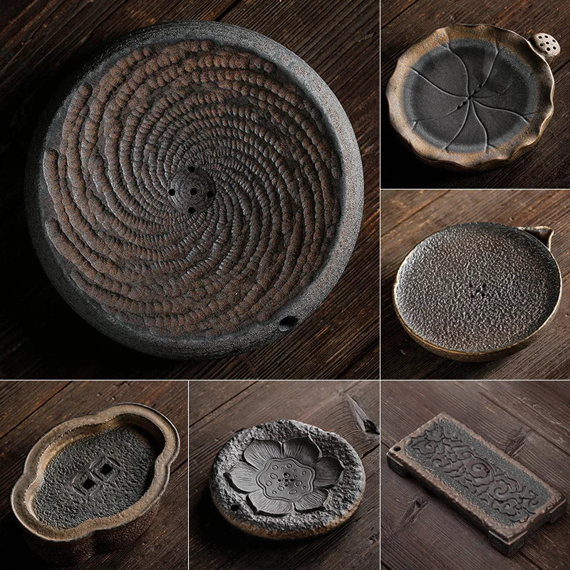 Retro Japanese Charcoal Fired Tea Tray