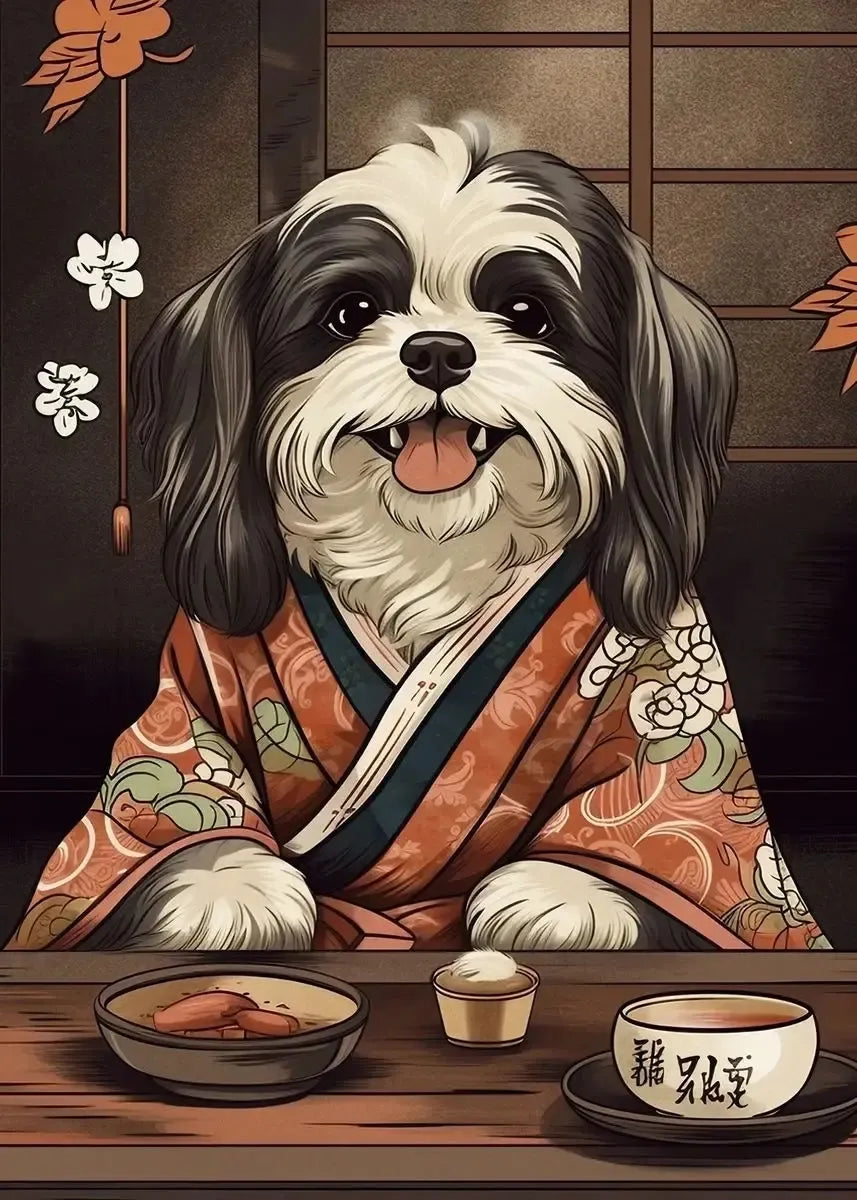 Retro Japanese Dog Posters