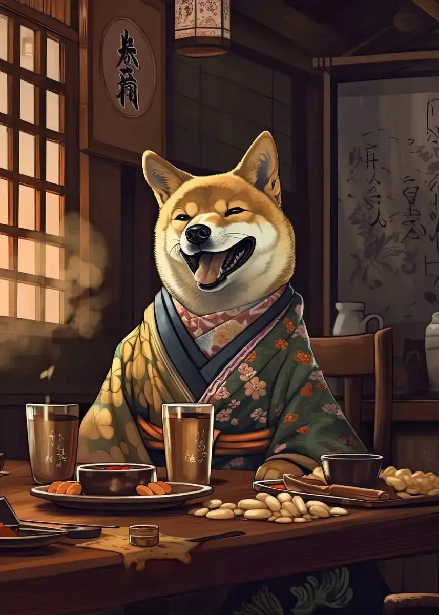 Retro Japanese Dog Posters