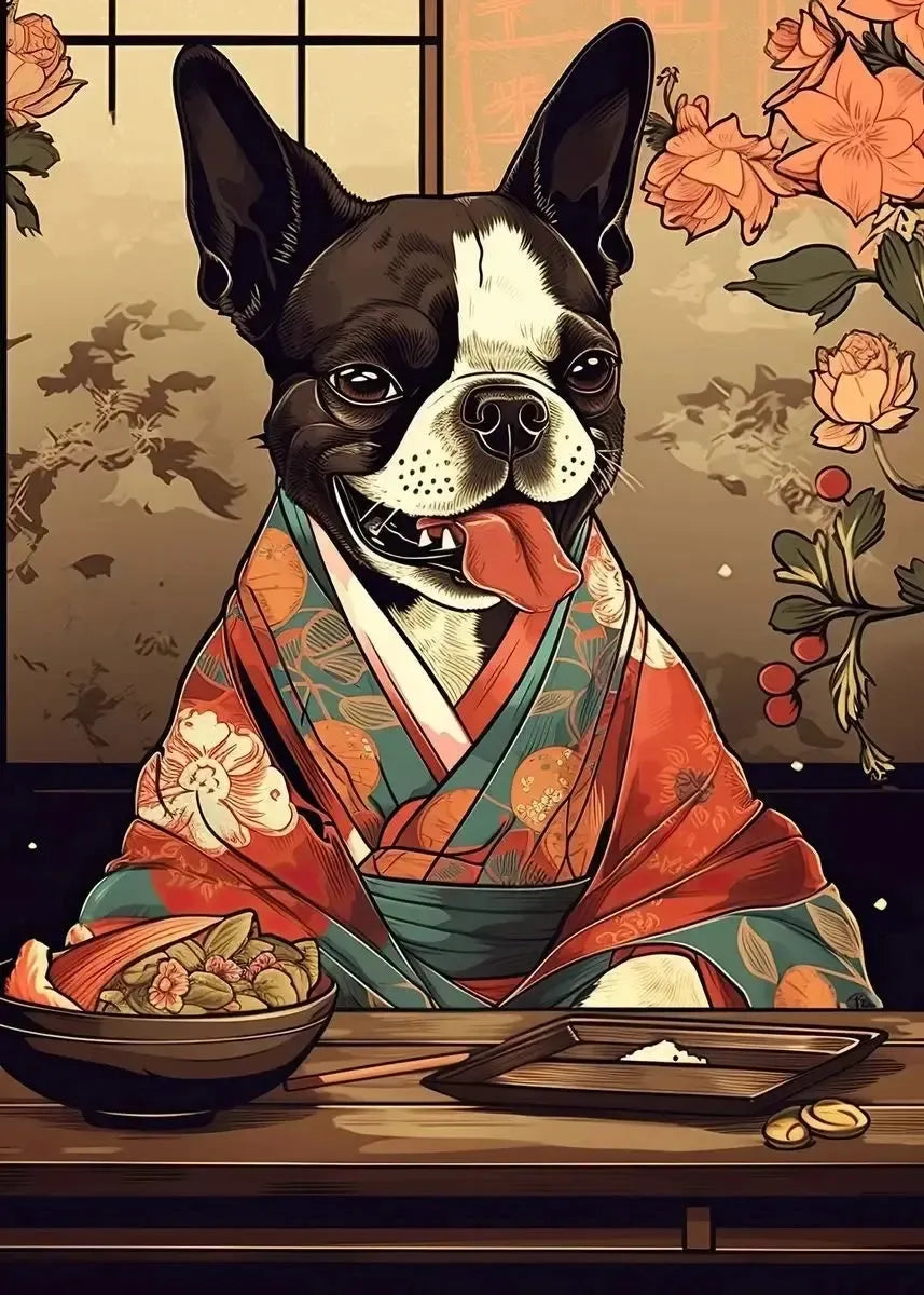 Retro Japanese Dog Posters