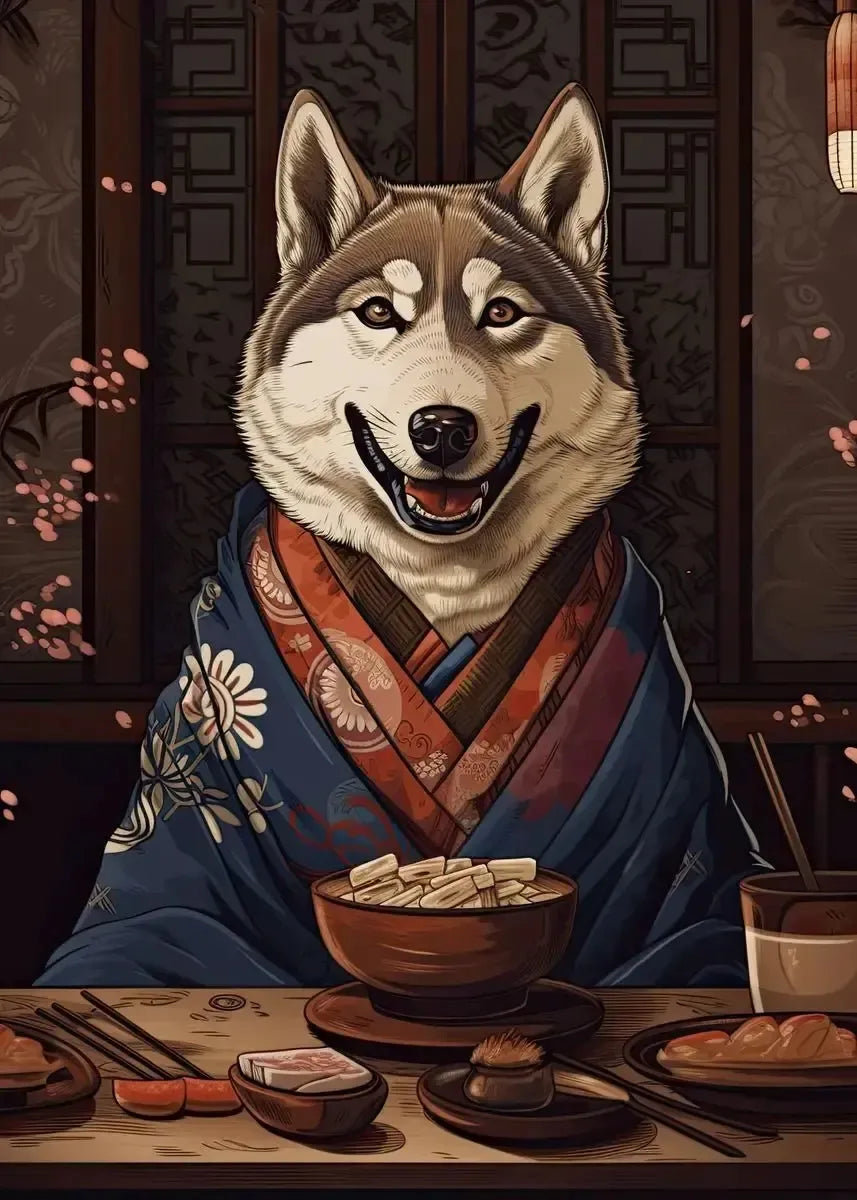 Retro Japanese Dog Posters