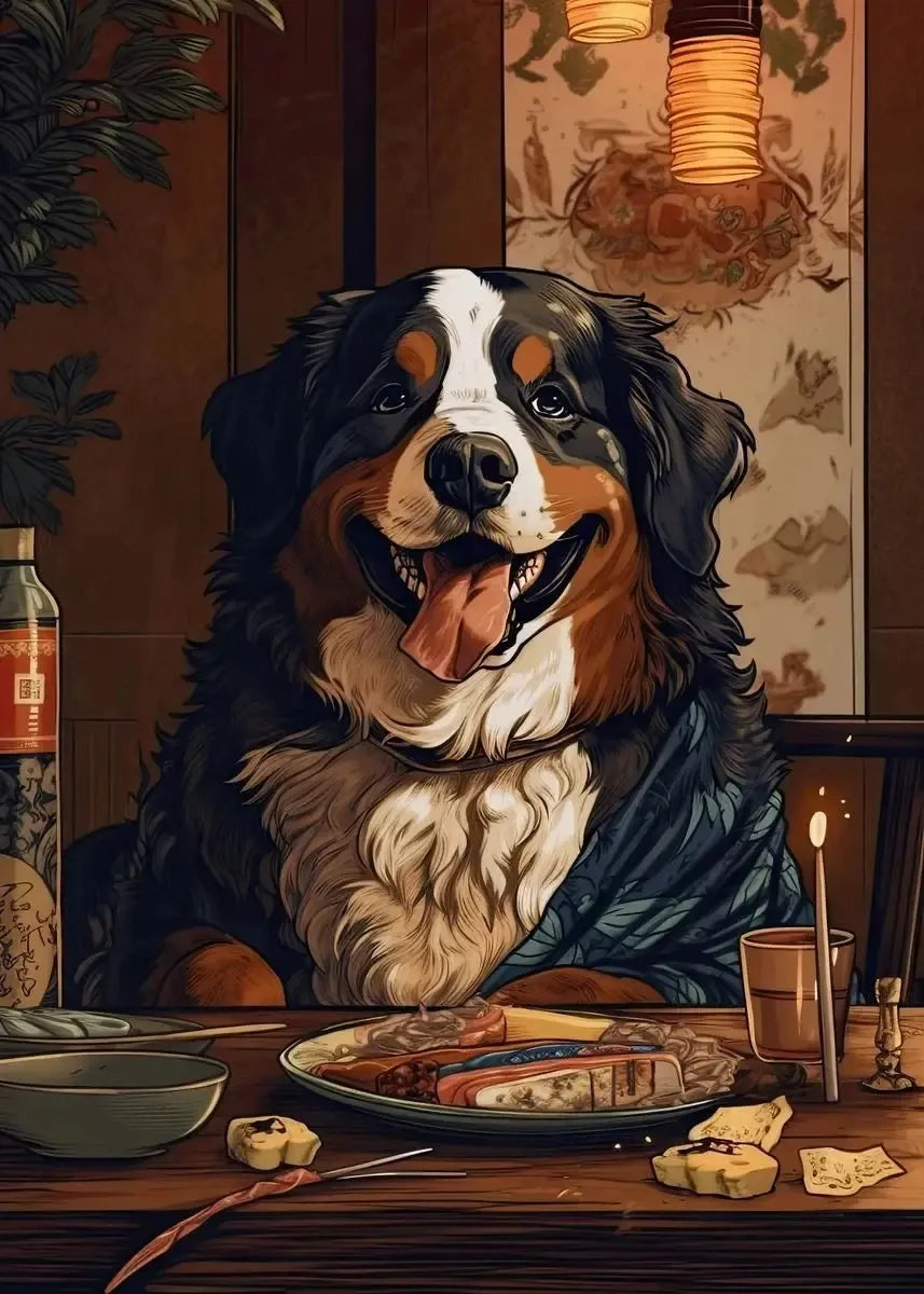 Retro Japanese Dog Posters