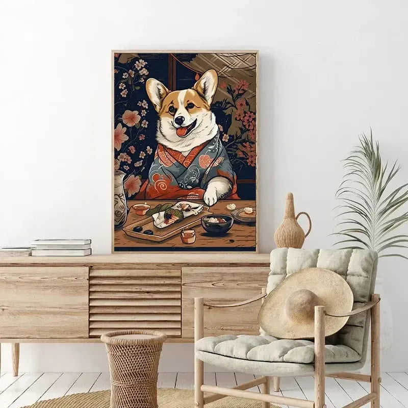 Retro Japanese Dog Posters