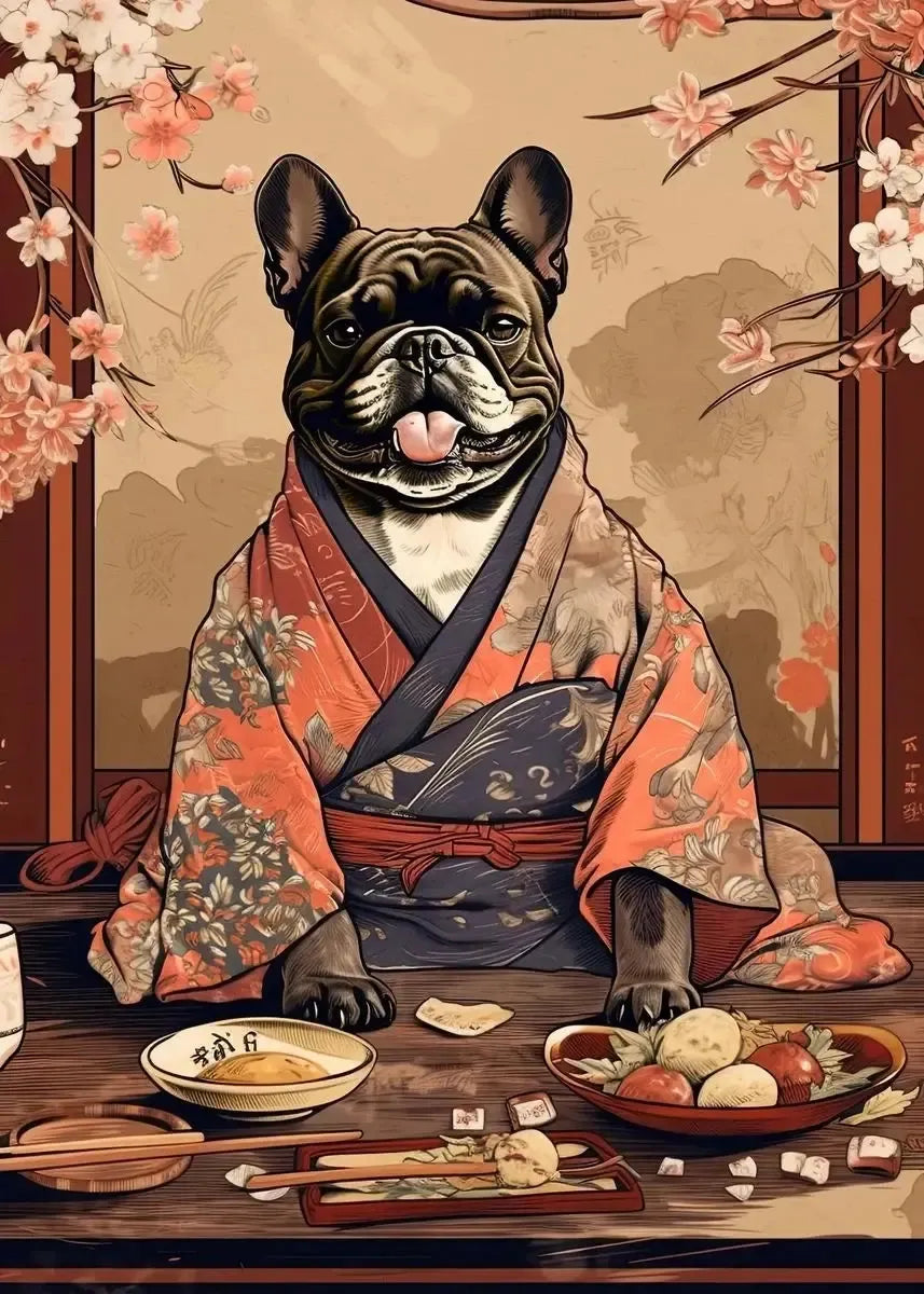 Retro Japanese Dog Posters