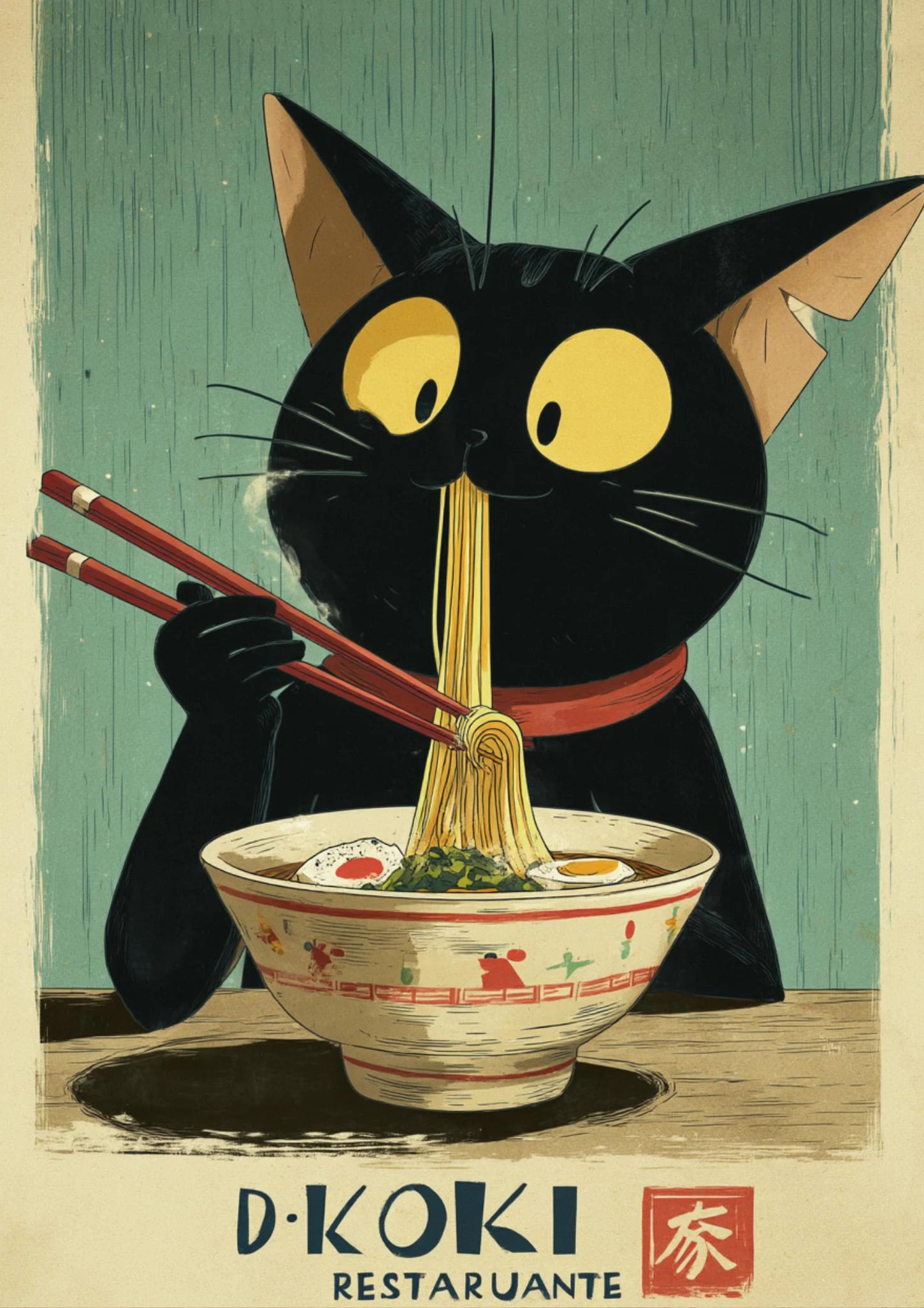 Retro Style Japanese Posters