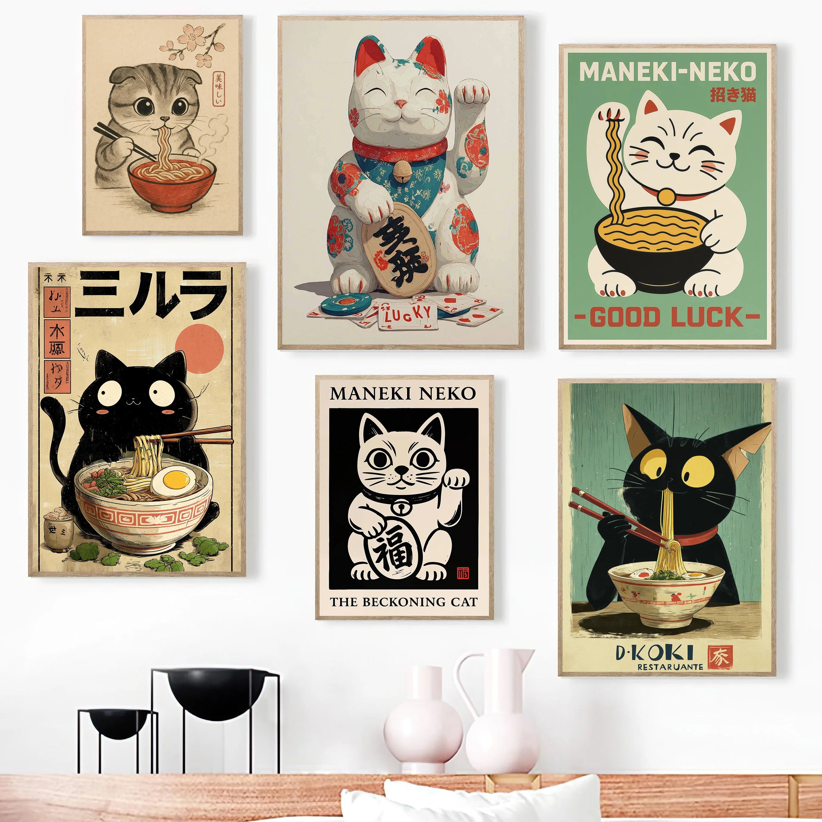 Retro Style Japanese Posters