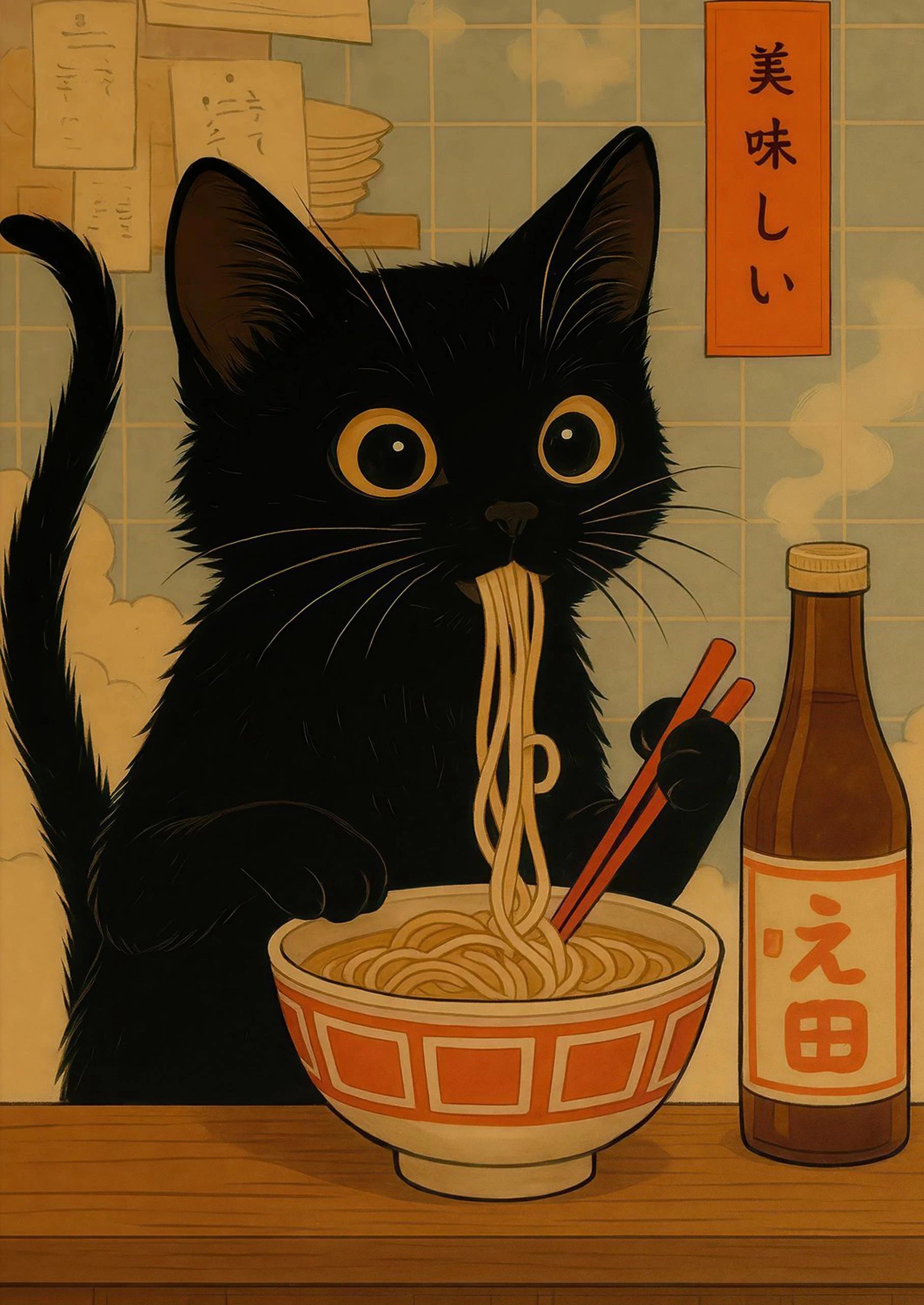 Retro Style Japanese Posters