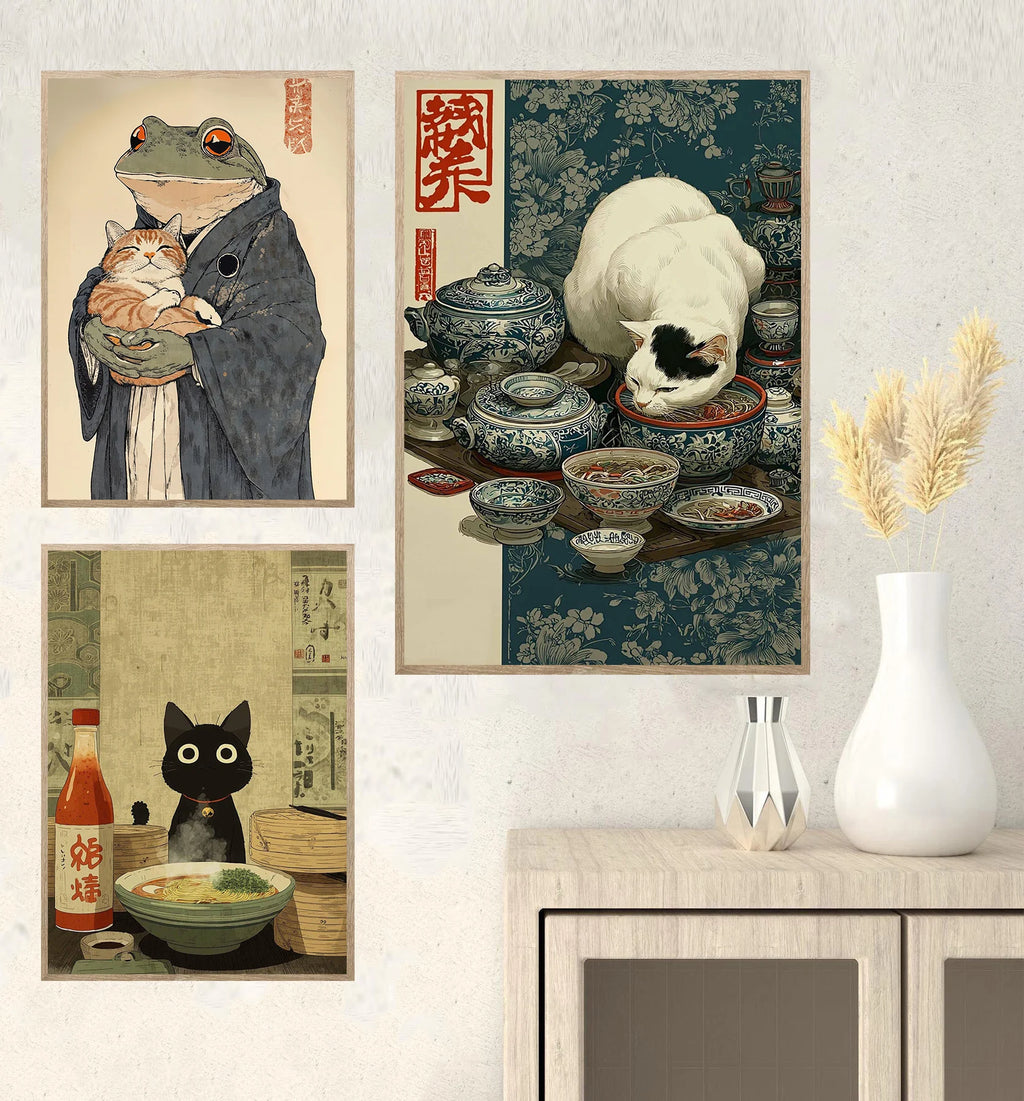 Retro Style Japanese Posters