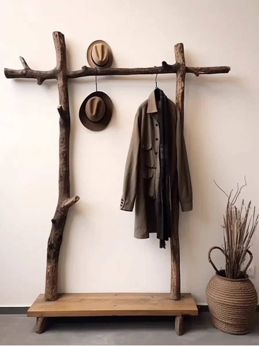 Wabi Sabi Wind Solid Floor Coat Rac