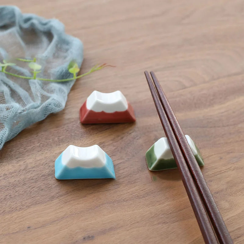 Fuji Mountain Ceramic Chopsticks Rack