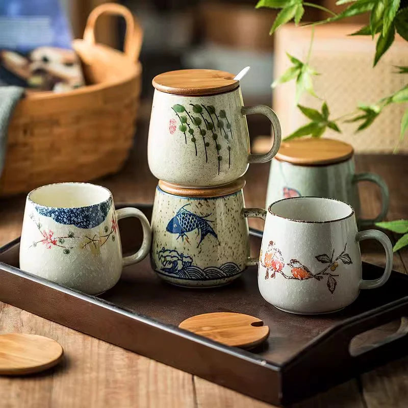 Retro Ceramic Japanese Teacups