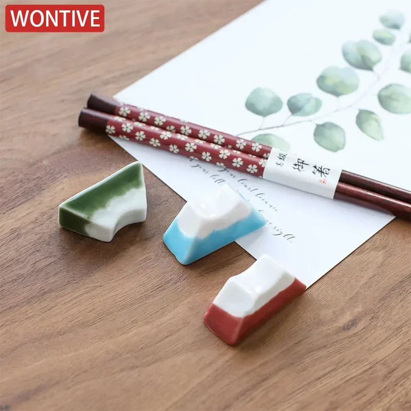 Fuji Mountain Ceramic Chopsticks Rack