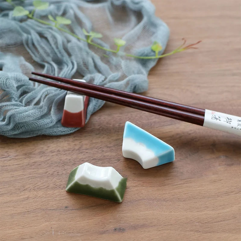 Fuji Mountain Ceramic Chopsticks Rack