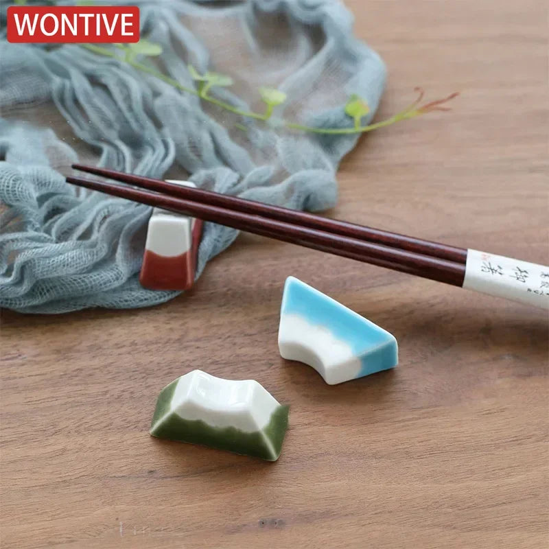 Fuji Mountain Ceramic Chopsticks Rack