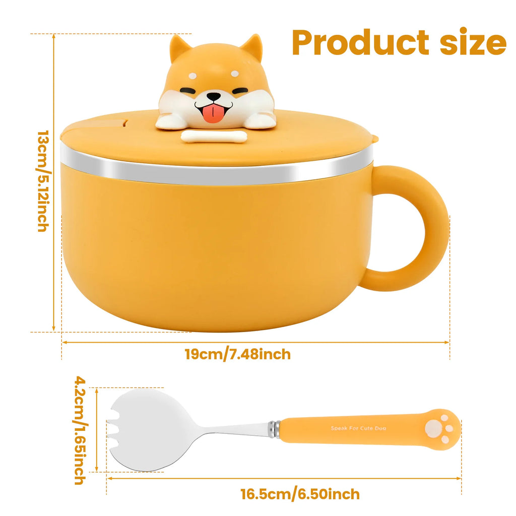 Shiba Inu Insulated Ramen Bowl