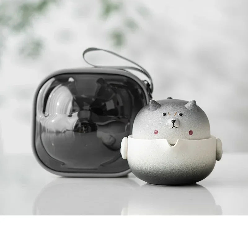 Shiba Inu Portable Travel Tea Cup Set
