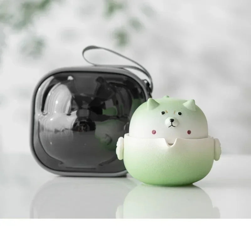 Shiba Inu Portable Travel Tea Cup Set