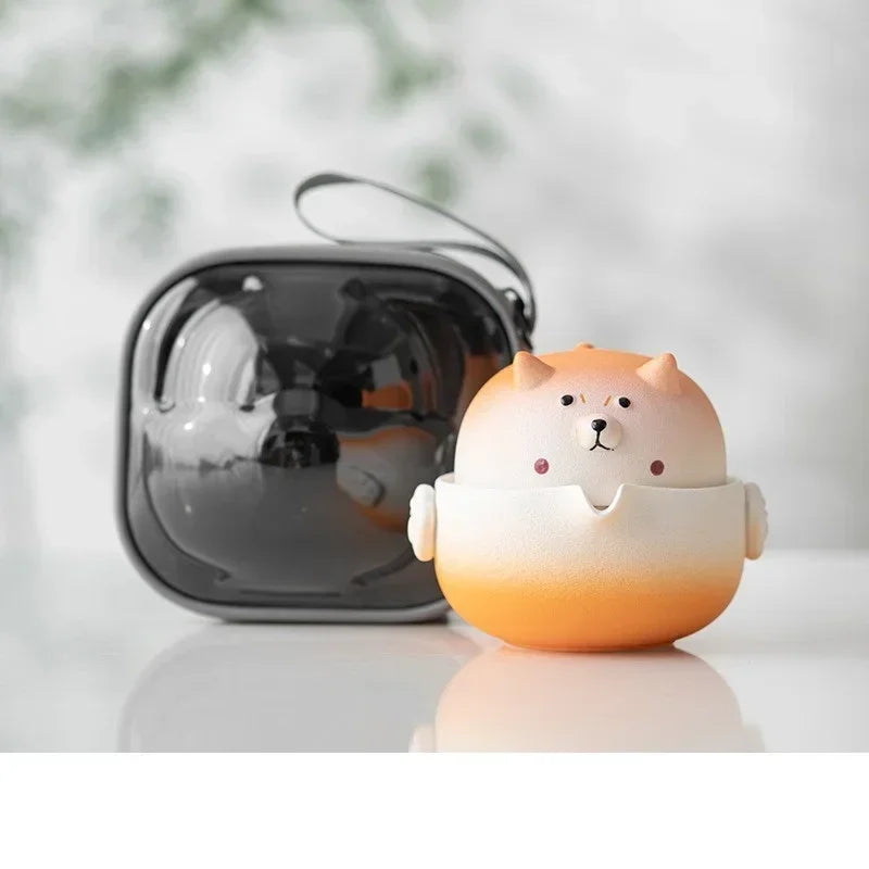 Shiba Inu Portable Travel Tea Cup Set