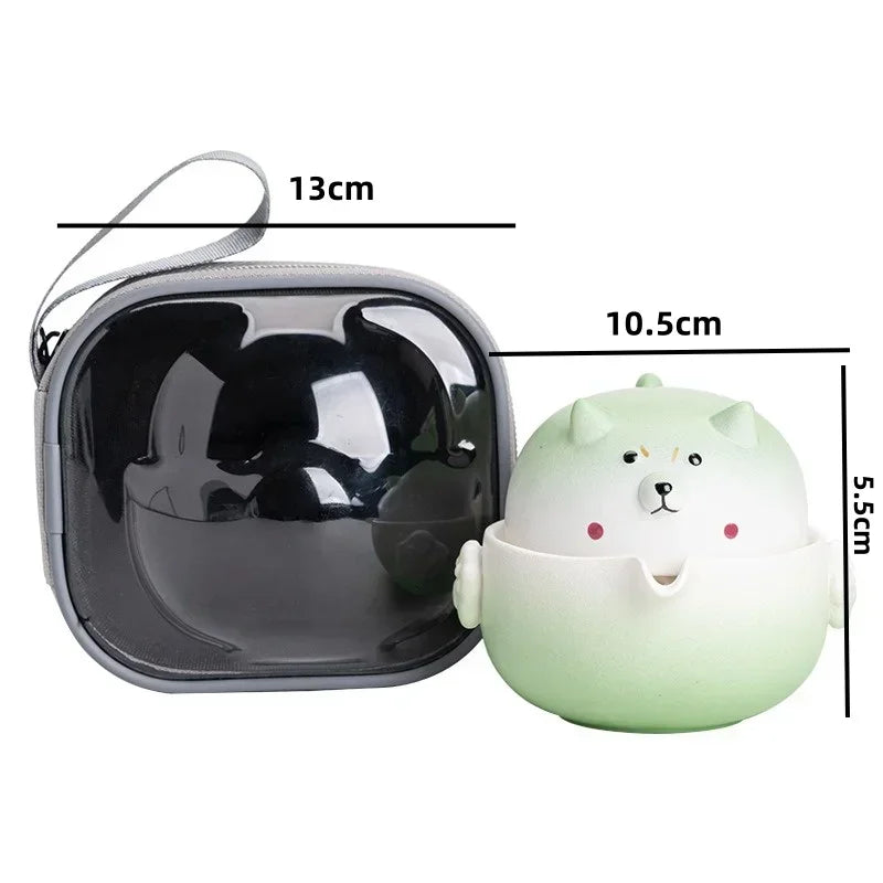 Shiba Inu Portable Travel Tea Cup Set