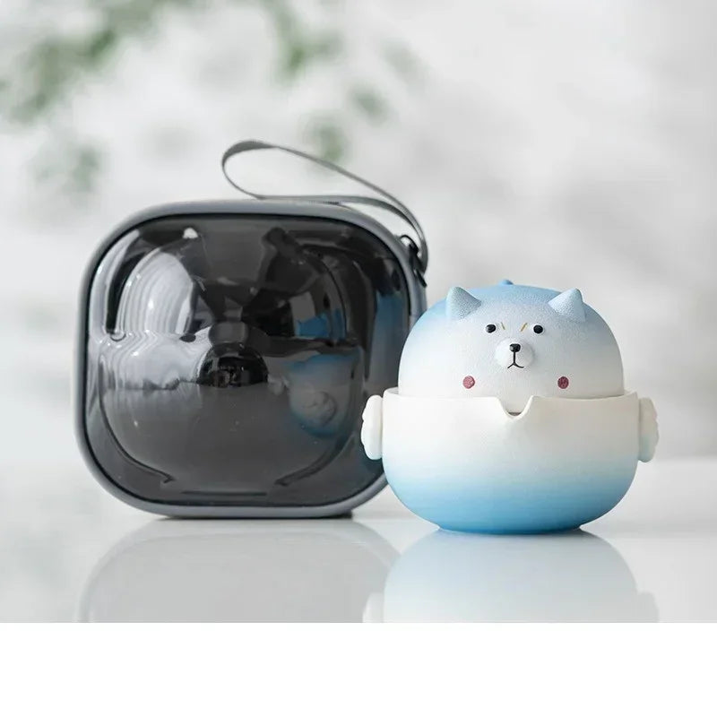 Shiba Inu Portable Travel Tea Cup Set