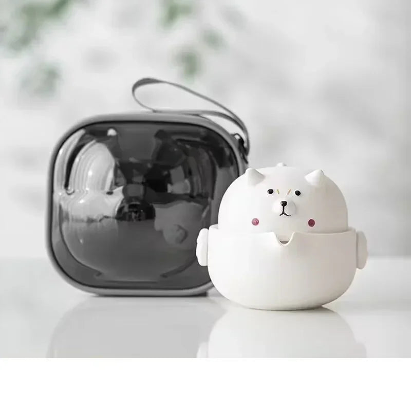 Shiba Inu Portable Travel Tea Cup Set