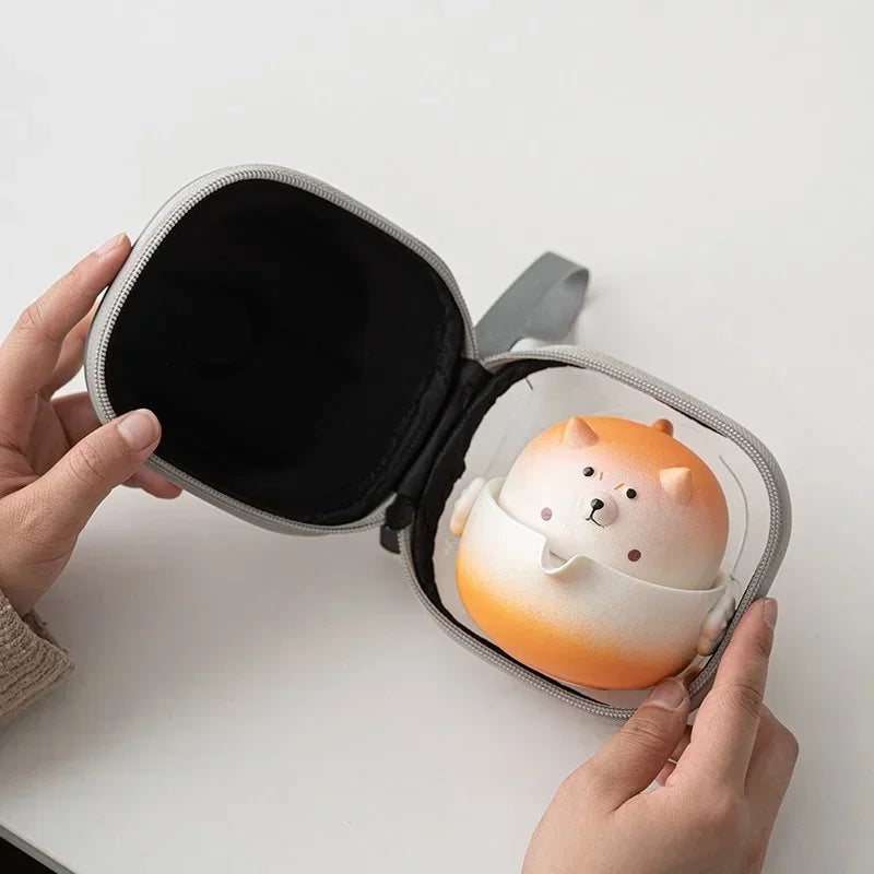 Shiba Inu Portable Travel Tea Cup Set
