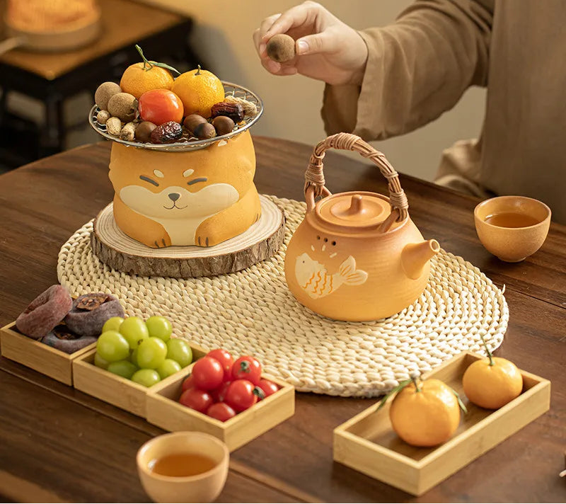 Shiba Inu Tea Set