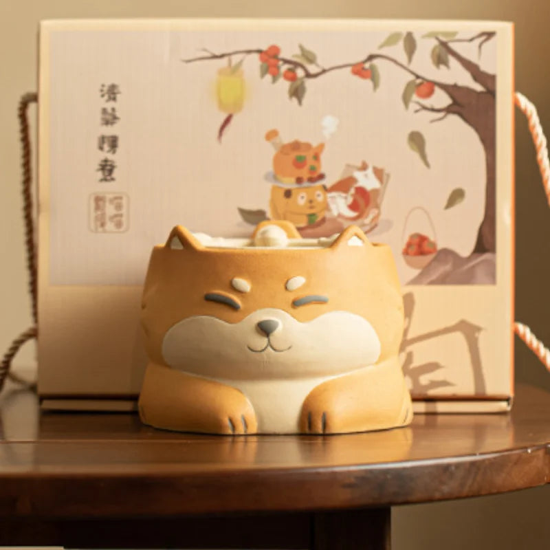 Shiba Inu Tea Set