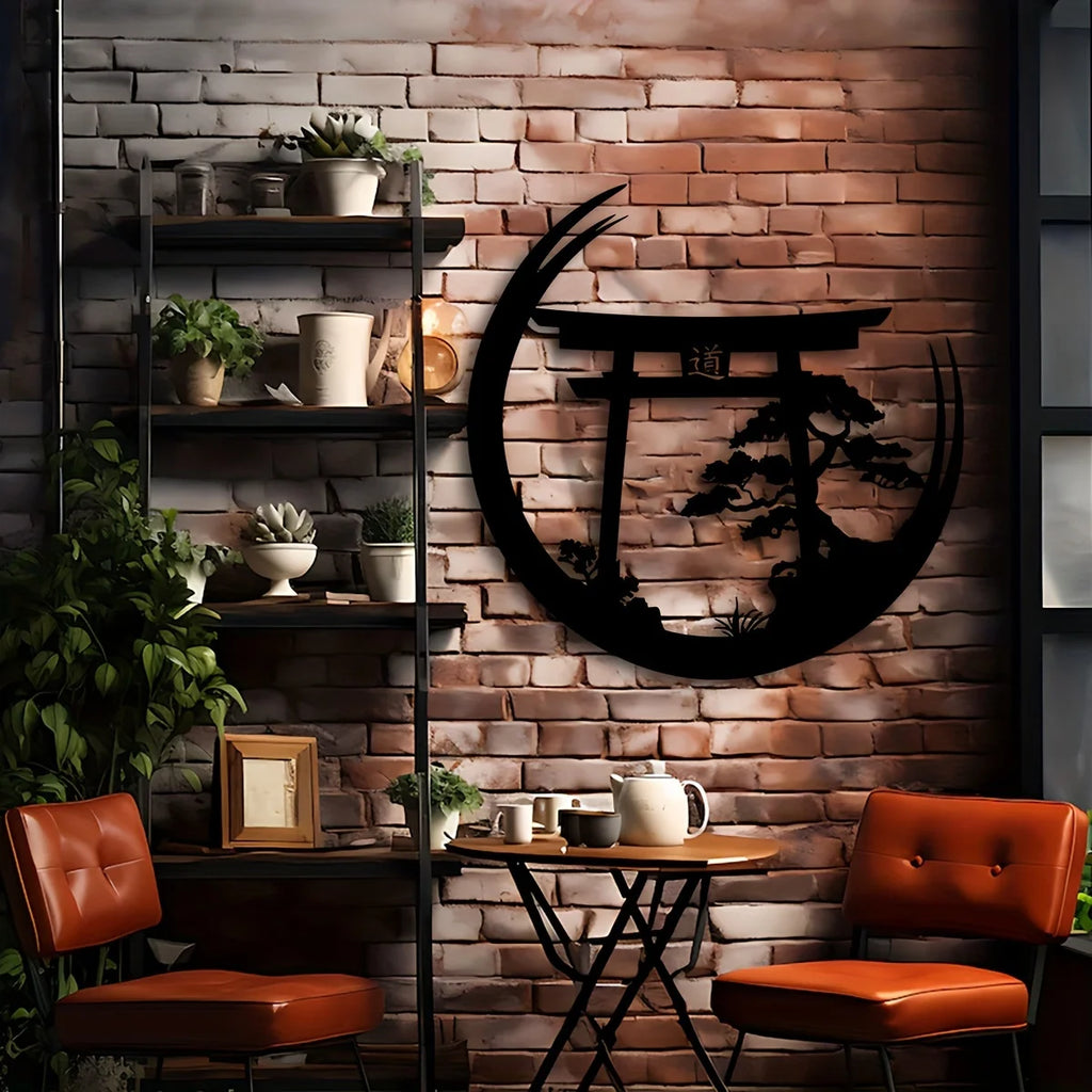 Shinto Bonsai Torii Gate Metal Wall Art