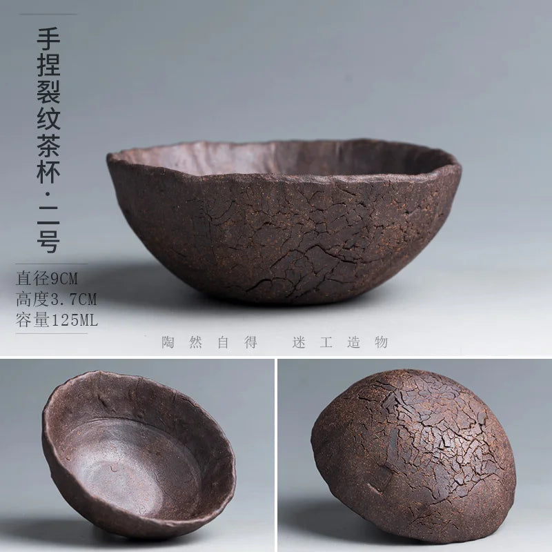 Simple Retro Stoneware Small Tea Cup