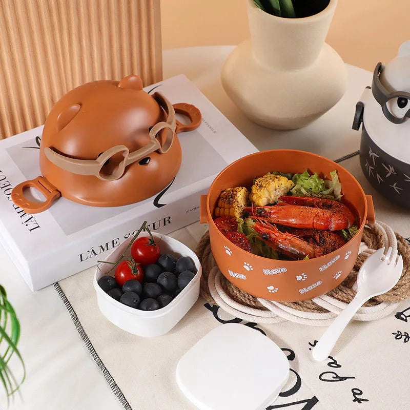 Stackable Japanese Bento Bear Box