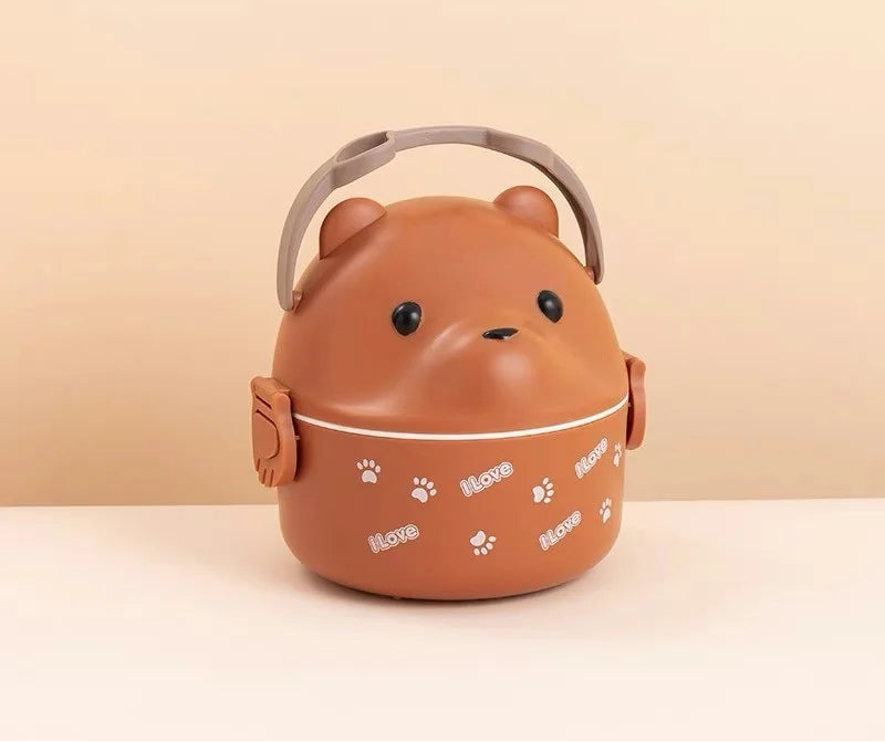 Stackable Japanese Bento Bear Box