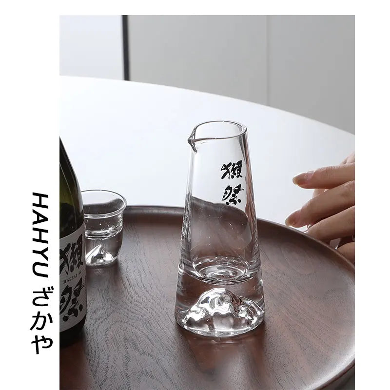 Traditional Handcrafted Crystal Sake Bottle