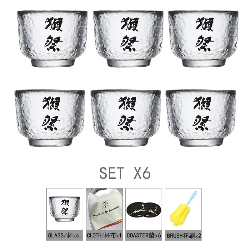 Traditional Handcrafted Crystal Sake Bottle