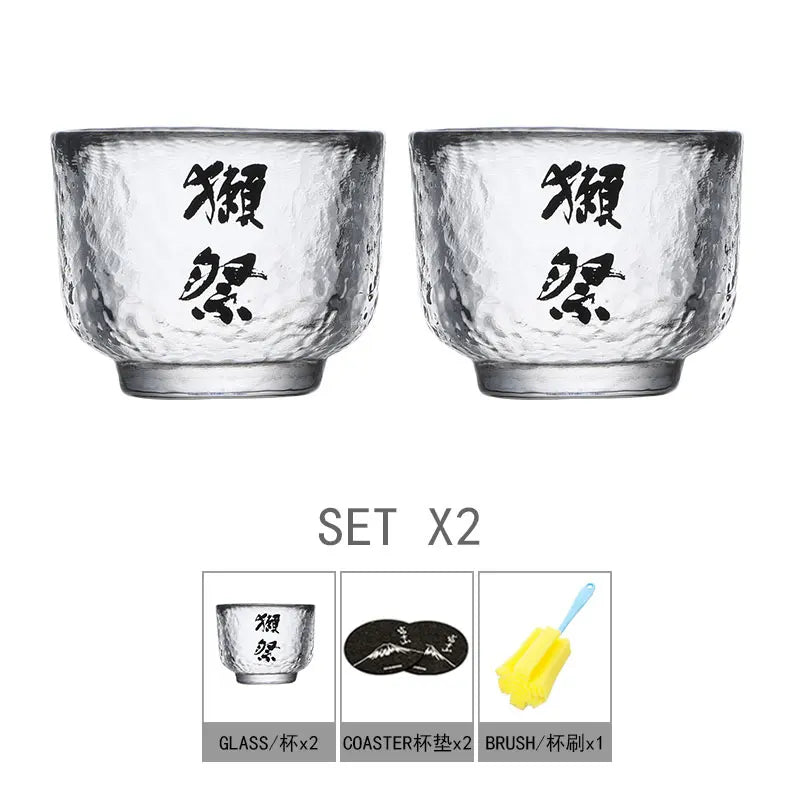 Traditional Handcrafted Crystal Sake Bottle