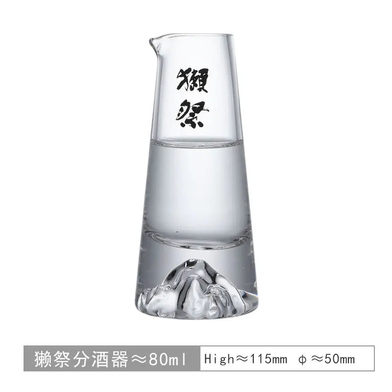 Traditional Handcrafted Crystal Sake Bottle