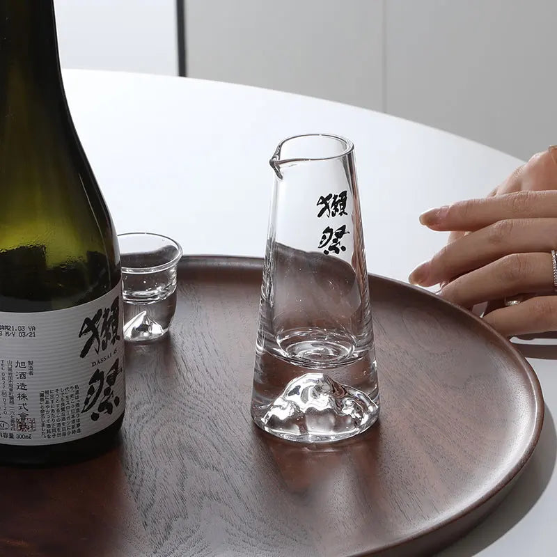 Traditional Handcrafted Crystal Sake Bottle