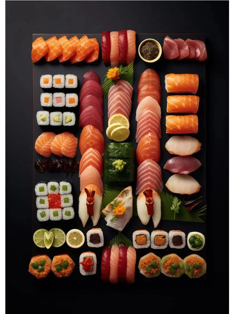 Vintage Culinary Sushi Posters