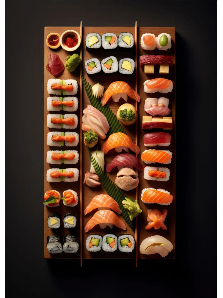 Vintage Culinary Sushi Posters